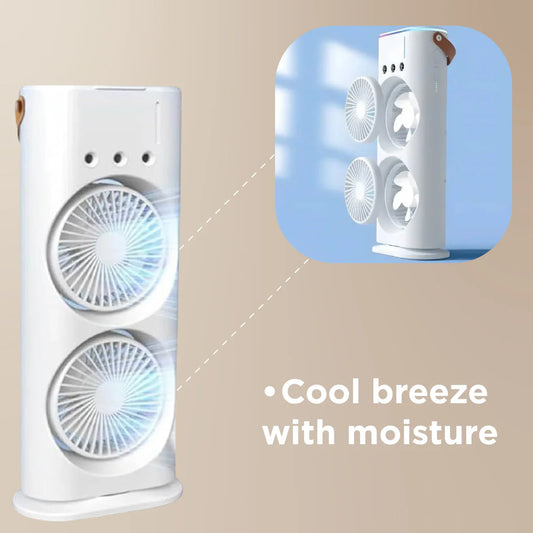 Rechargeable Double-Ended Spray Fan Remote Controlled